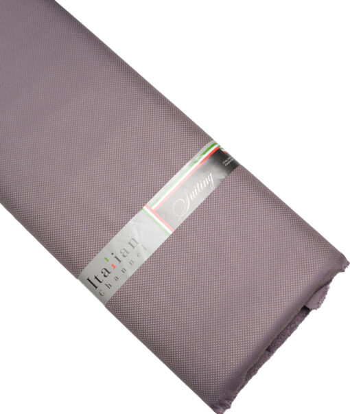 Italian Channel  Structured Terry Rayon Unstitched Suiting Fabric (Mauve)