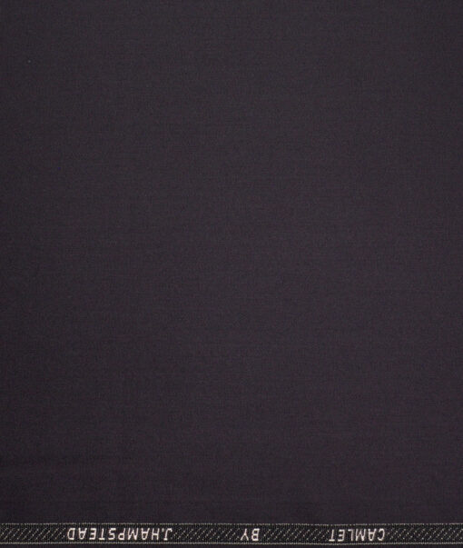 J.hampstead  Solids Terry Rayon Unstitched Suiting Fabric (Dark Purple)
