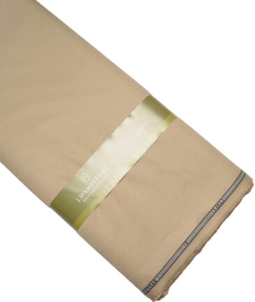 J.hampstead  Solids Terry Rayon Unstitched Suiting Fabric (Light Brown)