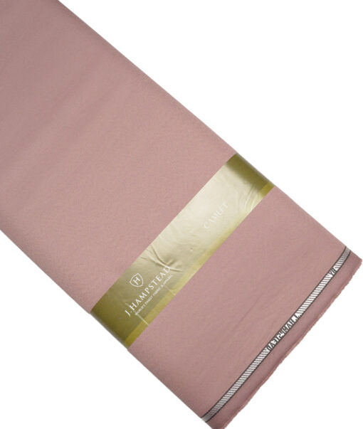 J.hampstead  Solids Terry Rayon Unstitched Suiting Fabric (Light Mauve)