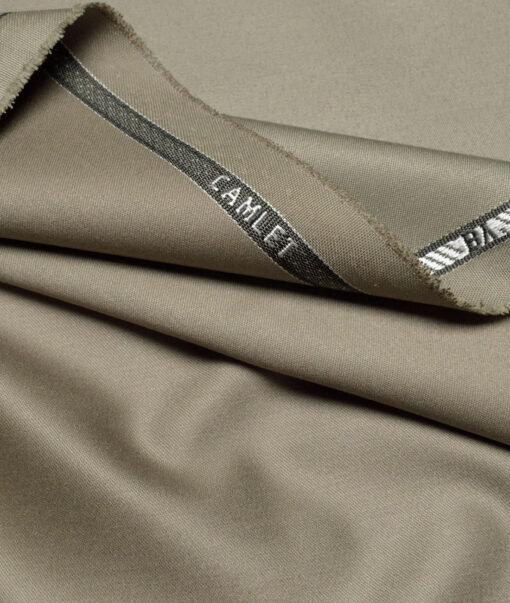 J.hampstead  Solids Terry Rayon Unstitched Suiting Fabric (Olive Haze Green)