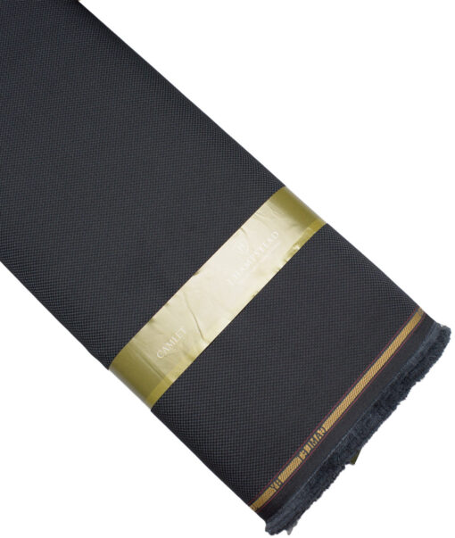 J.hampstead  Structured Terry Rayon Unstitched Suiting Fabric (Blackish Grey)
