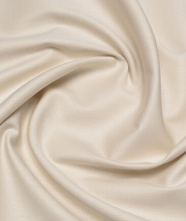 Tessitura Monti 2 Ply 70's Giza Cotton Striped Shirting Fabric (Beige)