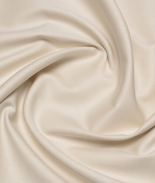 Tessitura Monti 2 Ply 70's Giza Cotton Striped Shirting Fabric (Beige)