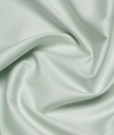 Tessitura Monti 2 Ply 70's Giza Cotton Striped Shirting Fabric (Light Olive Green)