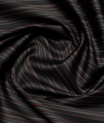 Tessitura Monti 2 Ply 70's Giza Cotton Striped Shirting Fabric (Multi)