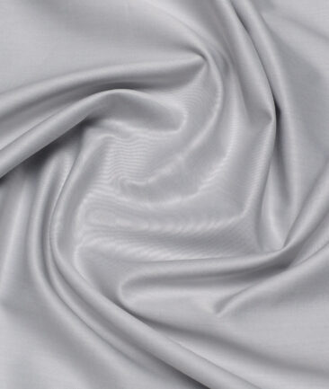 Tessitura Monti 2 Ply 140's Supima Cotton Solids Shirting Fabric (Grey)