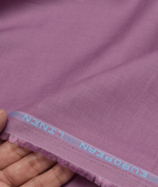 Linen Club 60 LEA European Linen Solids Shirting Fabric (Bouquet Purple)