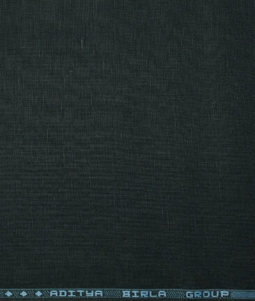 Linen Club 60 LEA European Linen Solids Shirting Fabric (Dark Green)