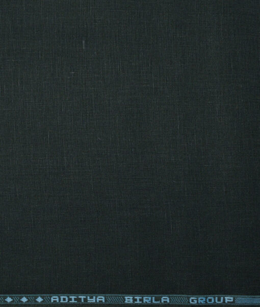 Linen Club 60 LEA European Linen Solids Shirting Fabric (Dark Green)