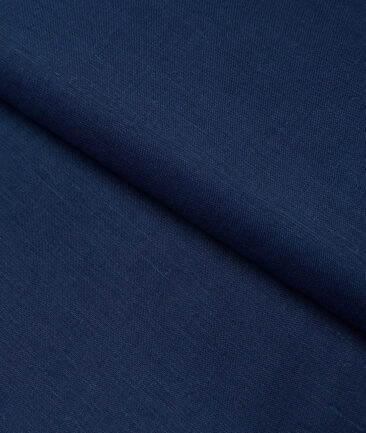 Linen Club 60 LEA European Linen Solids Shirting Fabric (Dark Royal Blue)