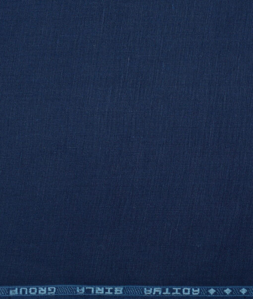 Linen Club 60 LEA European Linen Solids Shirting Fabric (Dark Royal Blue)