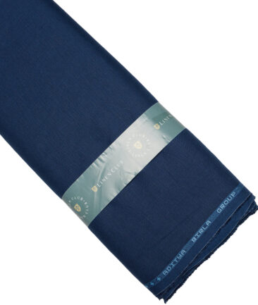 Linen Club 60 LEA European Linen Solids Shirting Fabric (Dark Royal Blue)