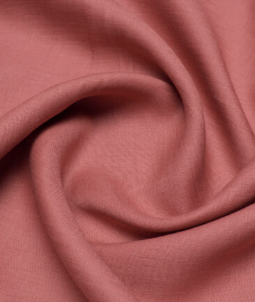Linen Club 60 LEA European Linen Solids Shirting Fabric (Terracotta Pink)