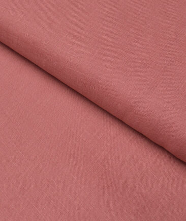 Linen Club 60 LEA European Linen Solids Shirting Fabric (Terracotta Pink)