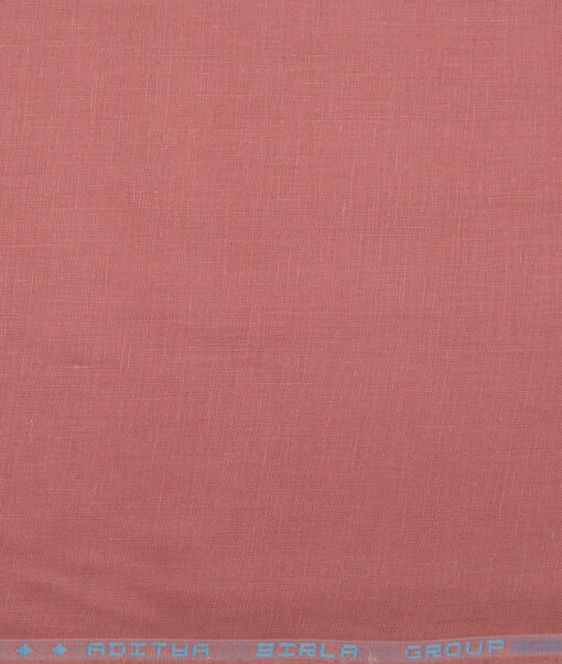 Linen Club 60 LEA European Linen Solids Shirting Fabric (Terracotta Pink)