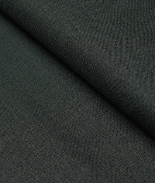 Burgoyne 60 LEA Irish Linen Solids Shirting Fabric (Dark Green)