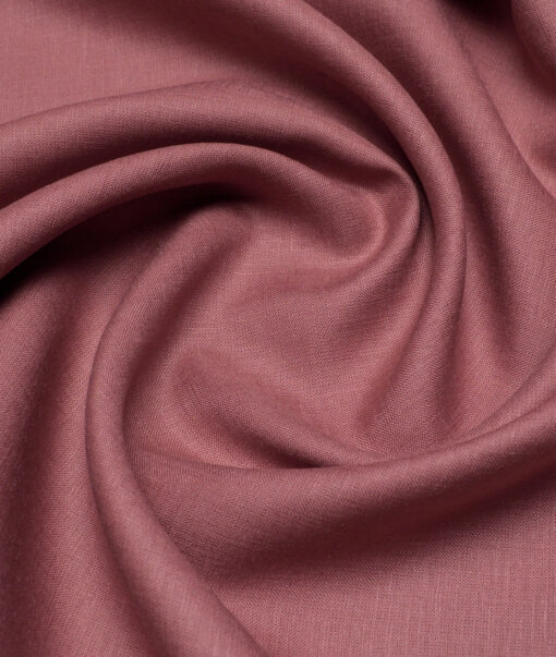 Burgoyne 60 LEA Irish Linen Solids Shirting Fabric (Dusty Rose Pink)