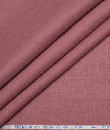 Burgoyne 60 LEA Irish Linen Solids Shirting Fabric (Dusty Rose Pink)