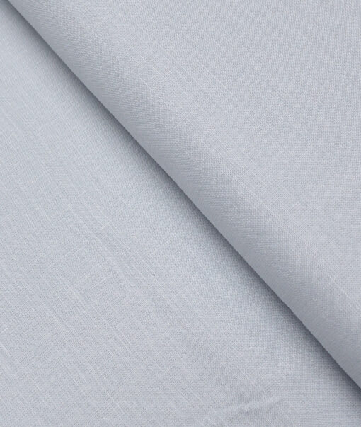 Burgoyne 60 LEA Irish Linen Solids Shirting Fabric (Goose Grey)
