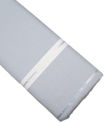 Burgoyne 60 LEA Irish Linen Solids Shirting Fabric (Goose Grey)