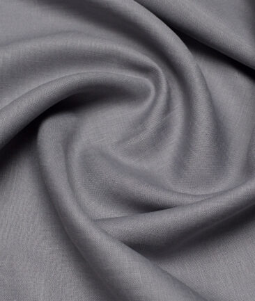 Burgoyne 60 LEA Irish Linen Solids Shirting Fabric (Grey)