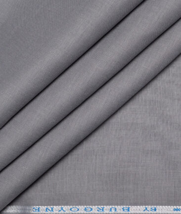 Burgoyne 60 LEA Irish Linen Solids Shirting Fabric (Grey)