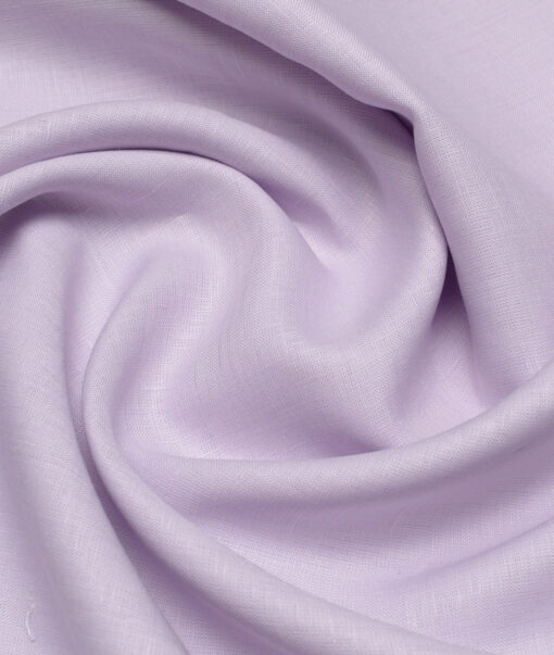 Burgoyne 60 LEA Irish Linen Solids Shirting Fabric (Light Lavander Purple)