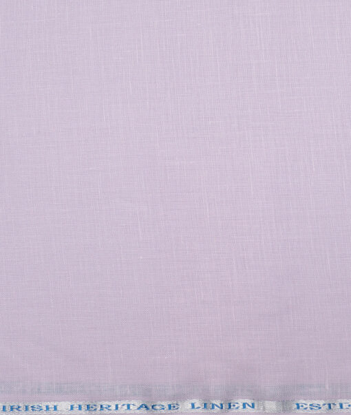 Burgoyne 60 LEA Irish Linen Solids Shirting Fabric (Light Lavander Purple)