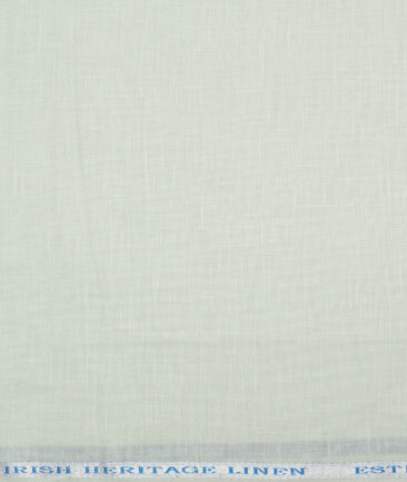 Burgoyne 60 LEA Irish Linen Solids Shirting Fabric (Light Tea Green)