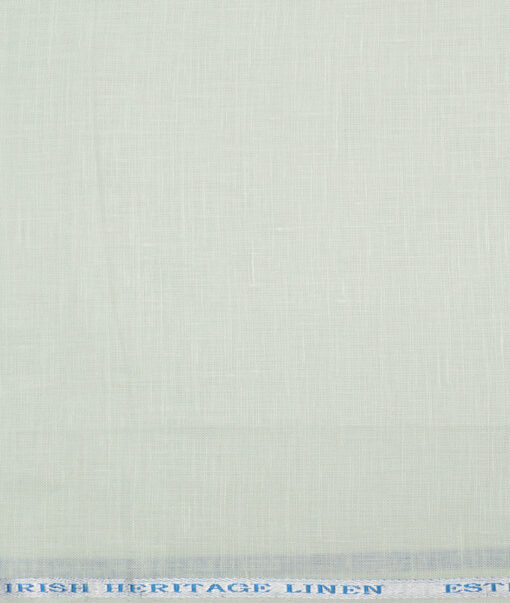 Burgoyne 60 LEA Irish Linen Solids Shirting Fabric (Light Tea Green)
