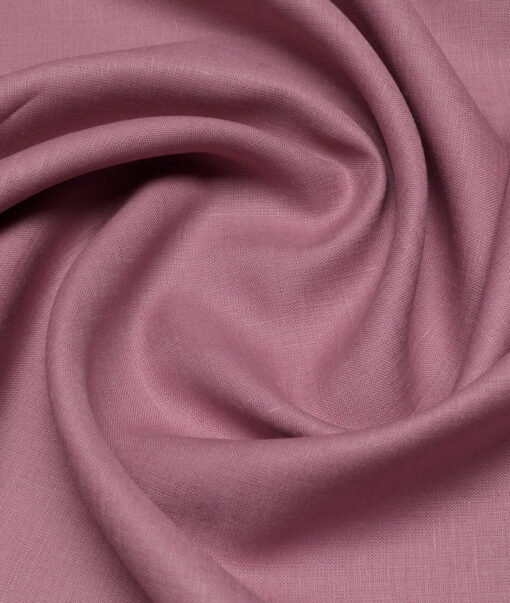 Burgoyne 60 LEA Irish Linen Solids Shirting Fabric (Muted Pink)