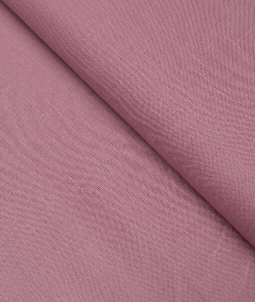 Burgoyne 60 LEA Irish Linen Solids Shirting Fabric (Muted Pink)