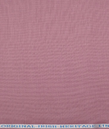 Burgoyne 60 LEA Irish Linen Solids Shirting Fabric (Muted Pink)