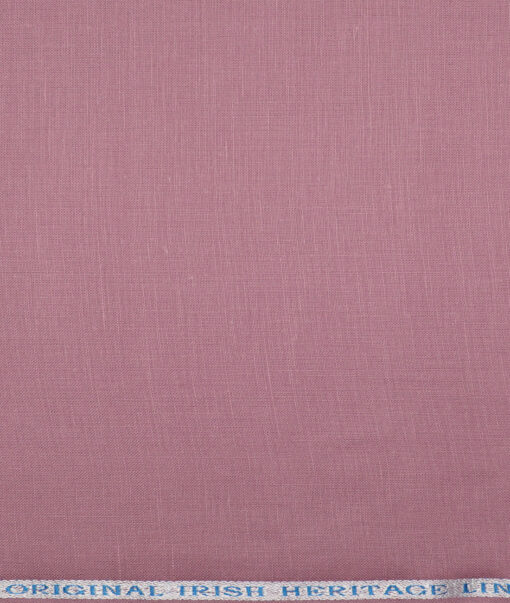 Burgoyne 60 LEA Irish Linen Solids Shirting Fabric (Muted Pink)