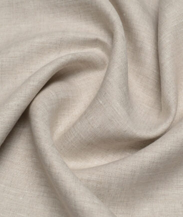 Burgoyne 60 LEA Irish Linen Solids Shirting Fabric (Natural Beige)