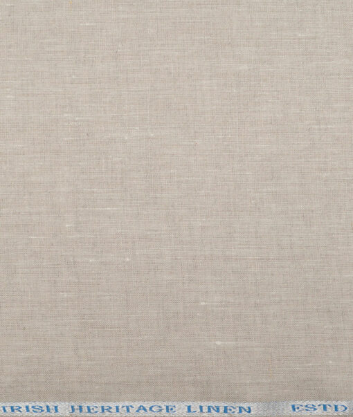 Burgoyne 60 LEA Irish Linen Solids Shirting Fabric (Natural Beige)