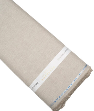 Burgoyne 60 LEA Irish Linen Solids Shirting Fabric (Natural Beige)