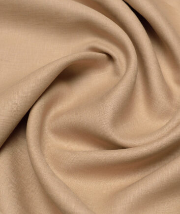 Burgoyne 60 LEA Irish Linen Solids Shirting Fabric (Very Light Brown)