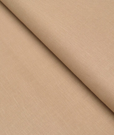 Burgoyne 60 LEA Irish Linen Solids Shirting Fabric (Very Light Brown)