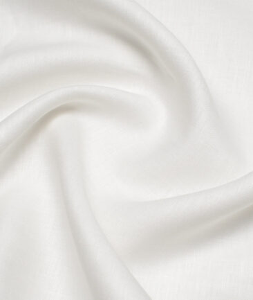 Burgoyne 60 LEA Irish Linen Solids Shirting Fabric (White)