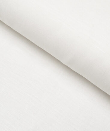 Burgoyne 60 LEA Irish Linen Solids Shirting Fabric (White)