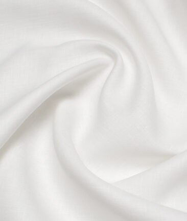 Burgoyne 80 LEA Irish Linen Solids Shirting Fabric (White)