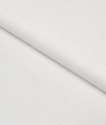Burgoyne 80 LEA Irish Linen Solids Shirting Fabric (White)