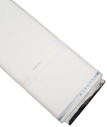 Burgoyne 80 LEA Irish Linen Solids Shirting Fabric (White)