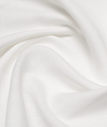 Burgoyne 100 LEA Irish Linen Solids Shirting Fabric (White)