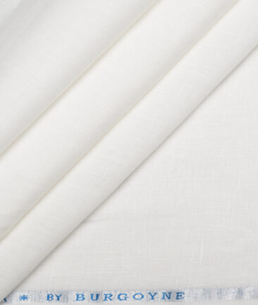 Burgoyne 100 LEA Irish Linen Solids Shirting Fabric (White)