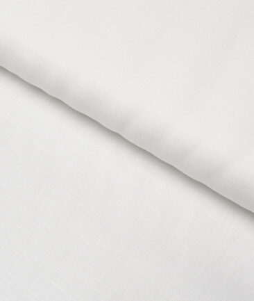 Burgoyne 120 LEA Irish Linen Solids Shirting Fabric (White)