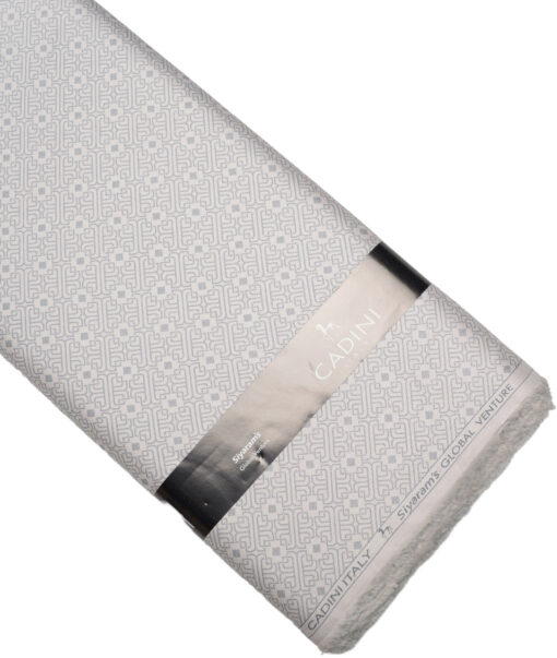 Cadini Italy  Premium Cotton Printed Shirting Fabric (Peach)