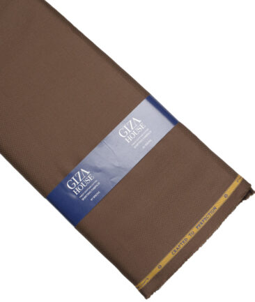 Soktas  Giza Cotton Structured Shirting Fabric (Copper Brown)